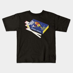 Spaceman Candy Sticks Digital Illustration Kids T-Shirt